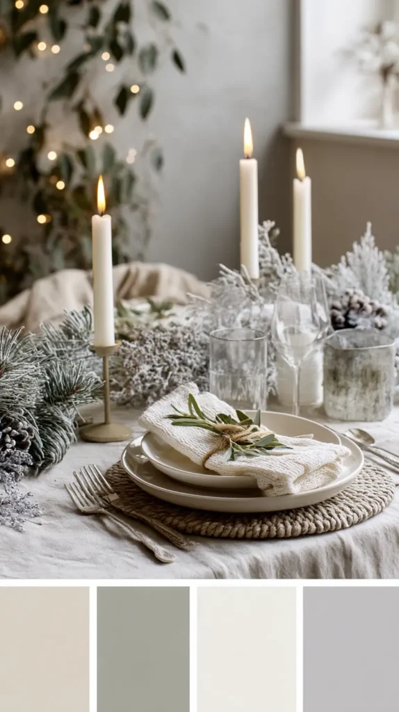 Soft Neutral and Scandinavian Winter Wonderland Color Palettes