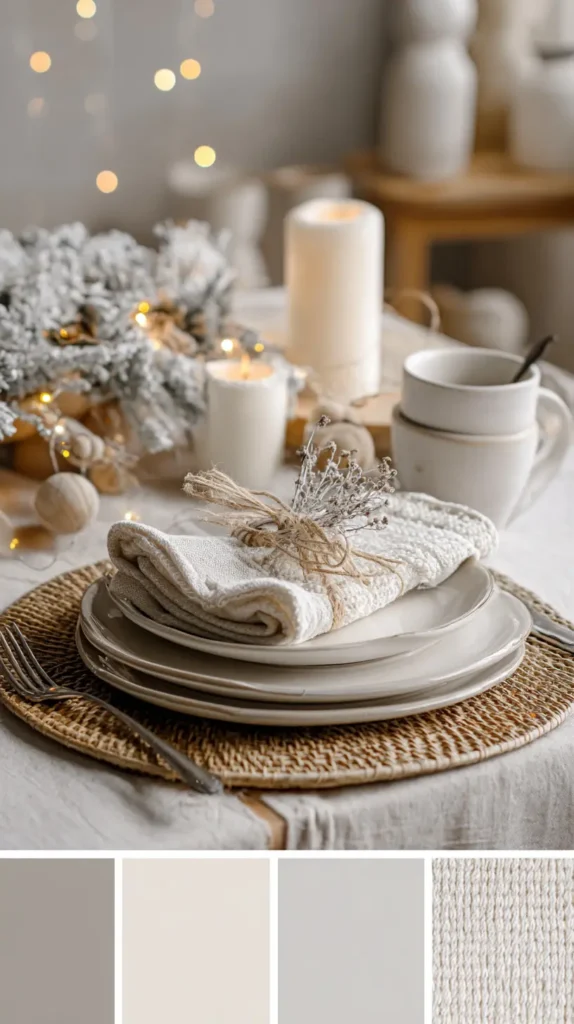 Soft Neutral and Scandinavian Winter Wonderland Color Palettes