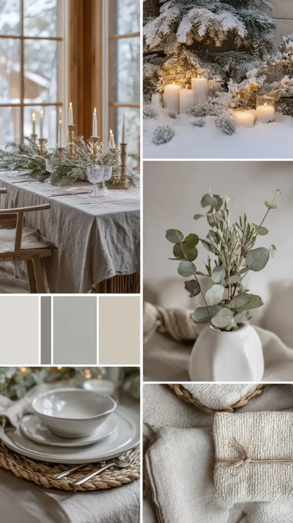 Soft Neutral and Scandinavian Winter Wonderland Color Palettes