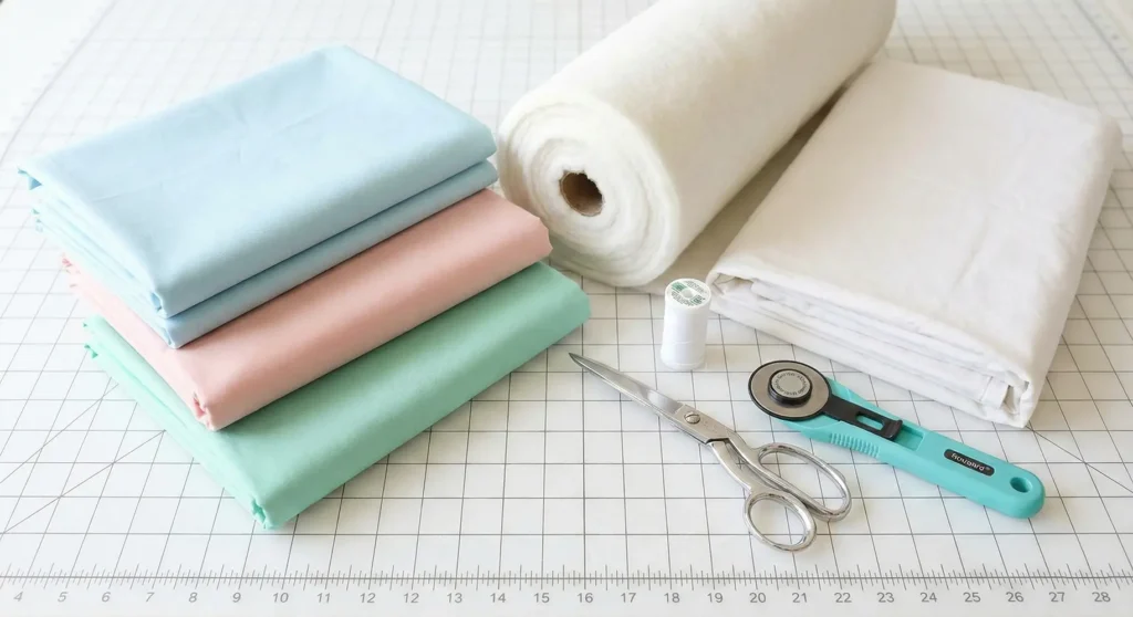 Soft Pastel Christmas Star Quilts for a Gentle Winter Look