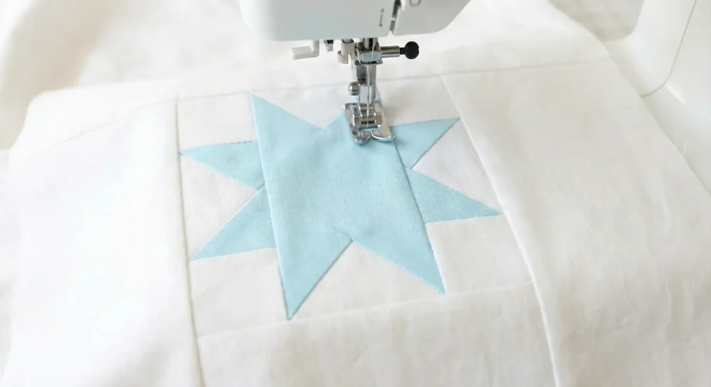 Soft Pastel Christmas Star Quilts for a Gentle Winter Look