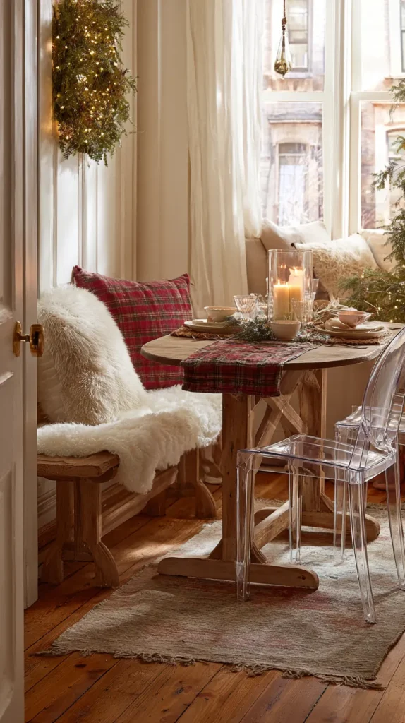 Space-Saving Furniture Drop-Leaf Tables, Benches, and Stackable Chairs