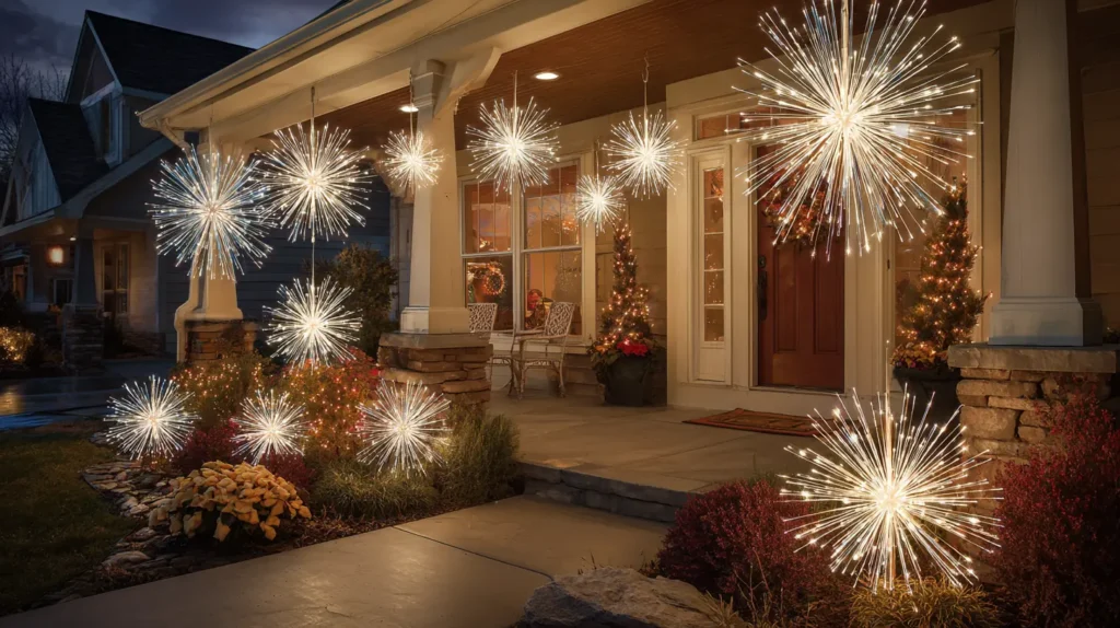 Starburst, Firework, and Sparkler-Style Outdoor Christmas Lights