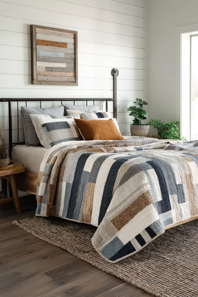 Strip and Rectangle Farmhouse Quilts Simple Patterns, Big Impact