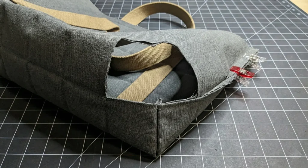 Structured Box Bottom Grocery Shopper Bag