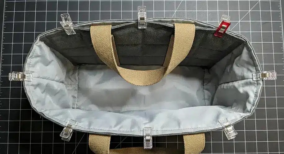 Structured Box Bottom Grocery Shopper Bag