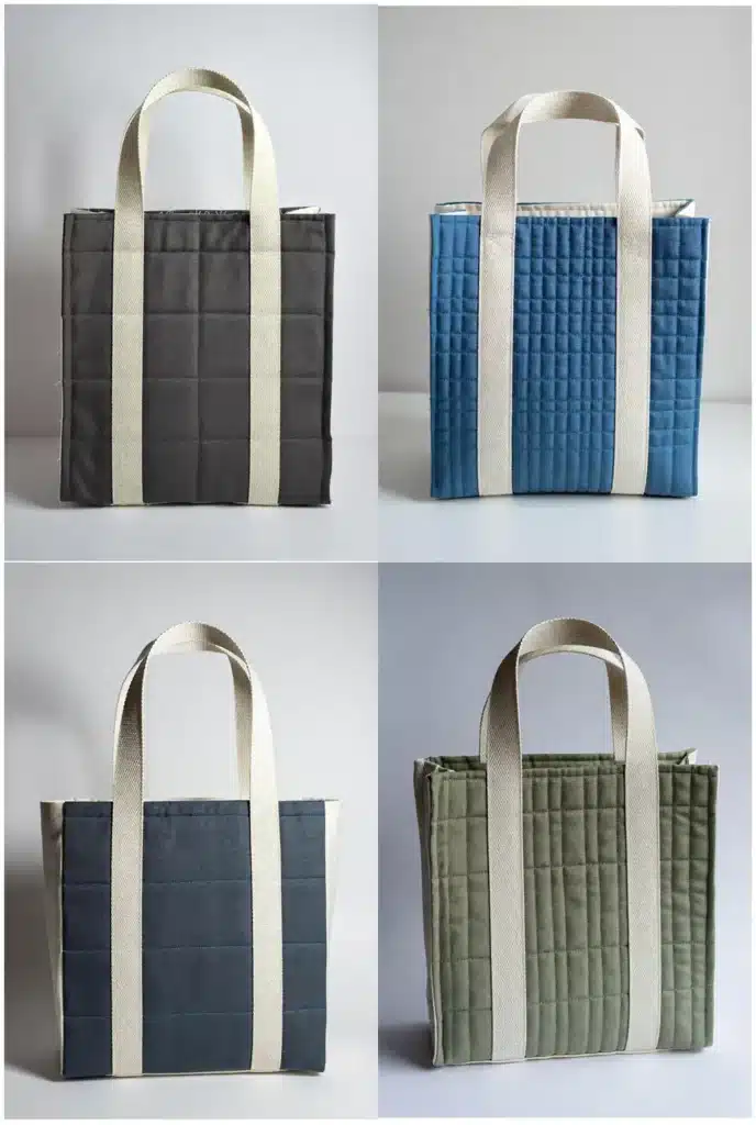 Structured Box Bottom Grocery Shopper Bag