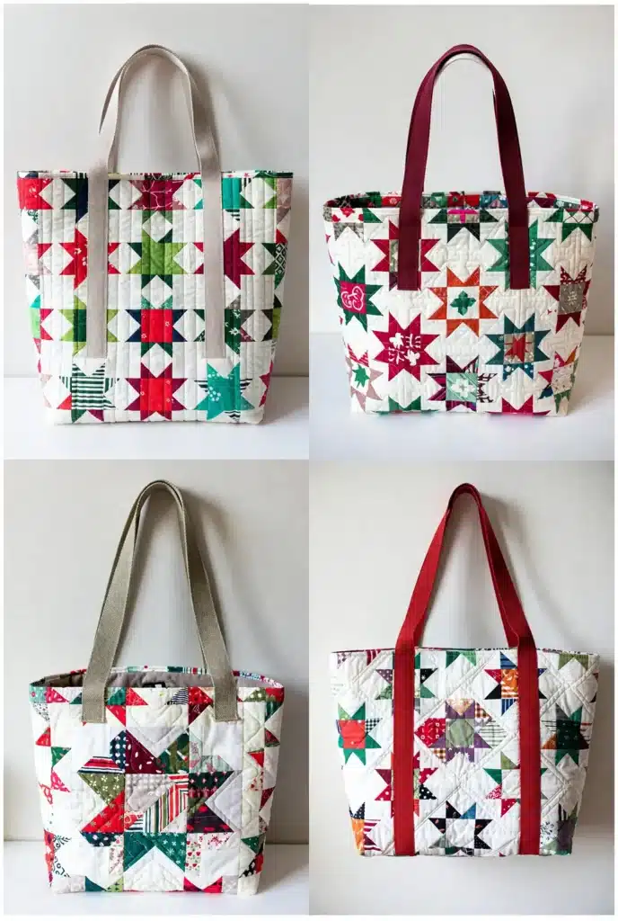 Structured Box Bottom Grocery Shopper Bag