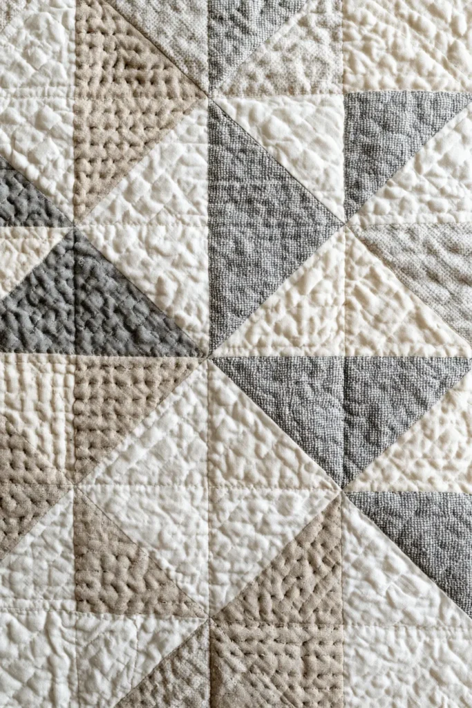 Textured Farmhouse Quilts with Channel and Cross Stitching