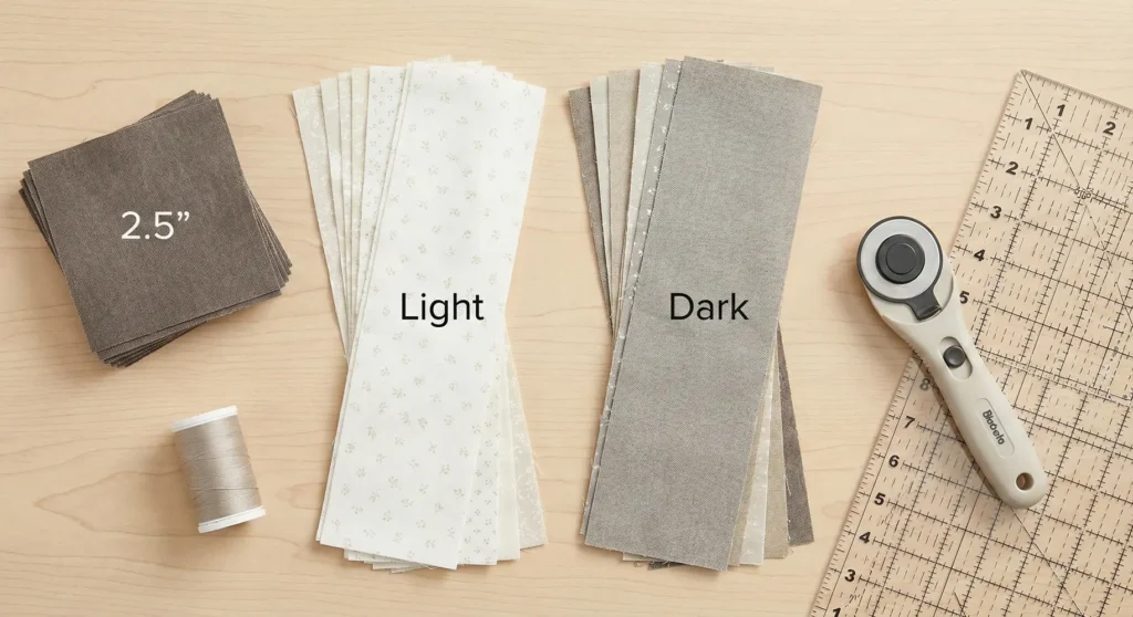 Handmade Farmhouse Quilts with Neutral Color Palettes