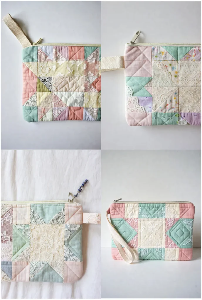 Vintage Lace Quilted Evening Clutch Pattern