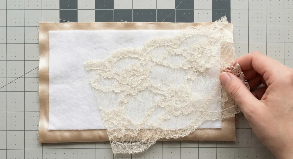 Vintage Lace Quilted Evening Clutch Pattern