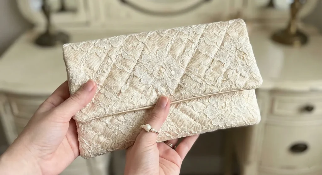 Vintage Lace Quilted Evening Clutch Pattern