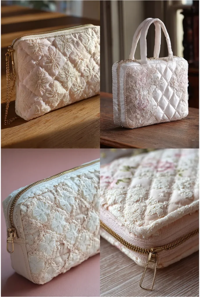 Vintage Lace Quilted Evening Clutch Pattern