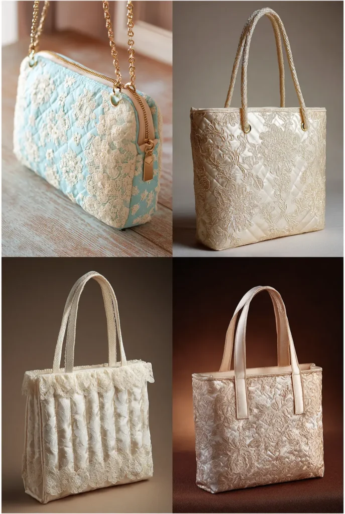 Vintage Lace Quilted Evening Clutch Pattern