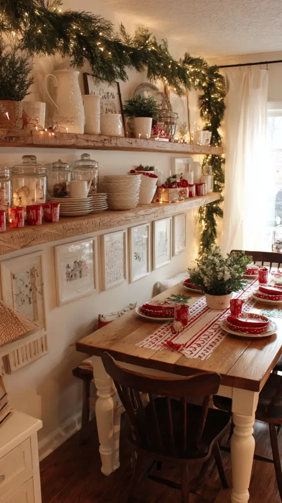 Wall-Mounted Shelves and Decor to Display Holiday Collections and Save Space