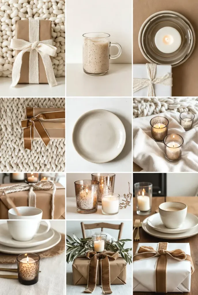 Warm Neutral Christmas Color Palettes for Small Dining Rooms