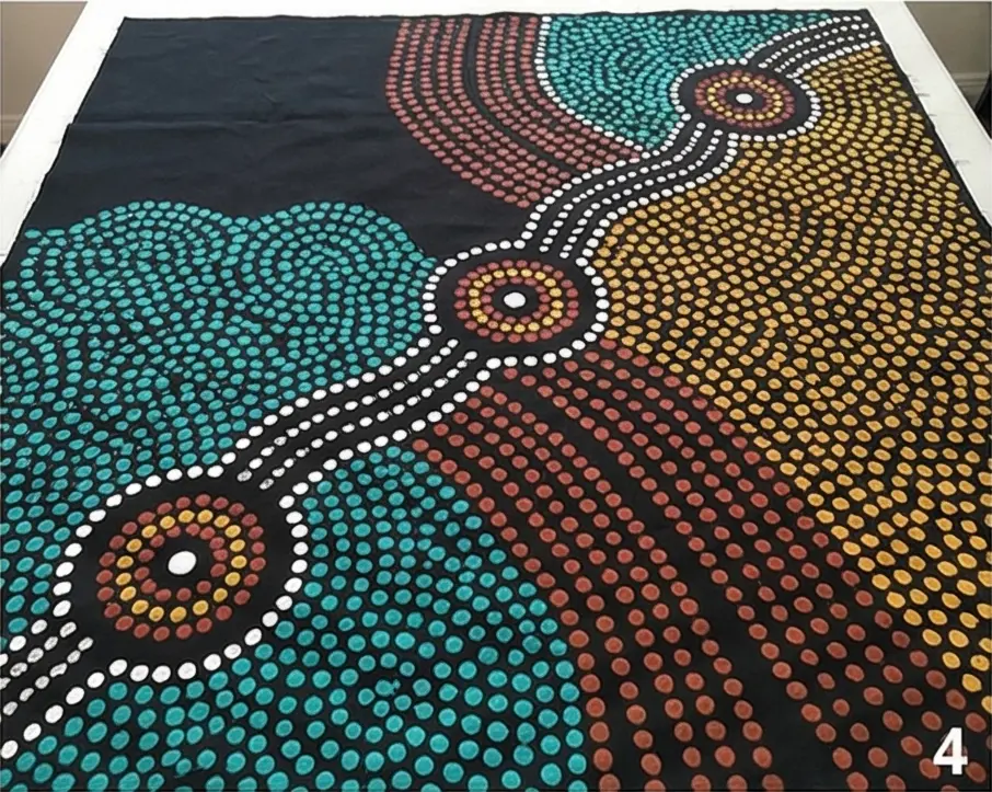 Aboriginal Australian Dot Painting Quilt Ideas