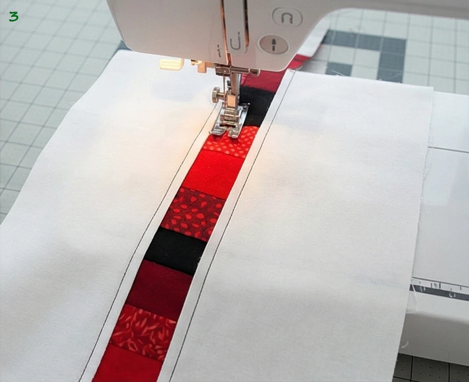 Abstract Red, Black, and White Quilts for Artistic Living Room Statements