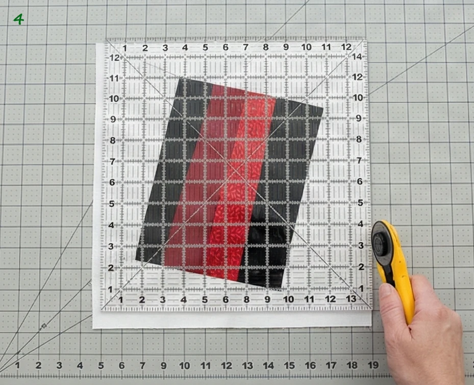 Abstract Red, Black, and White Quilts for Artistic Living Room Statements