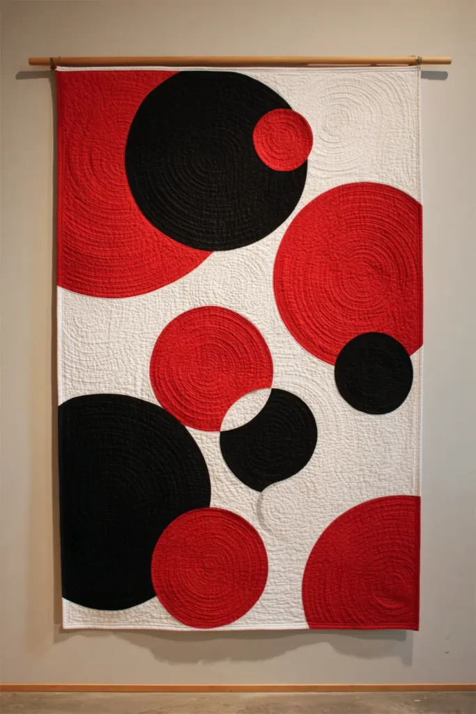 Abstract Textile Wall Art for Open Living Spaces