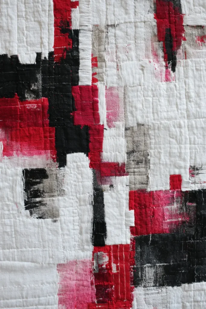 Abstract Textile Wall Art for Open Living Spaces