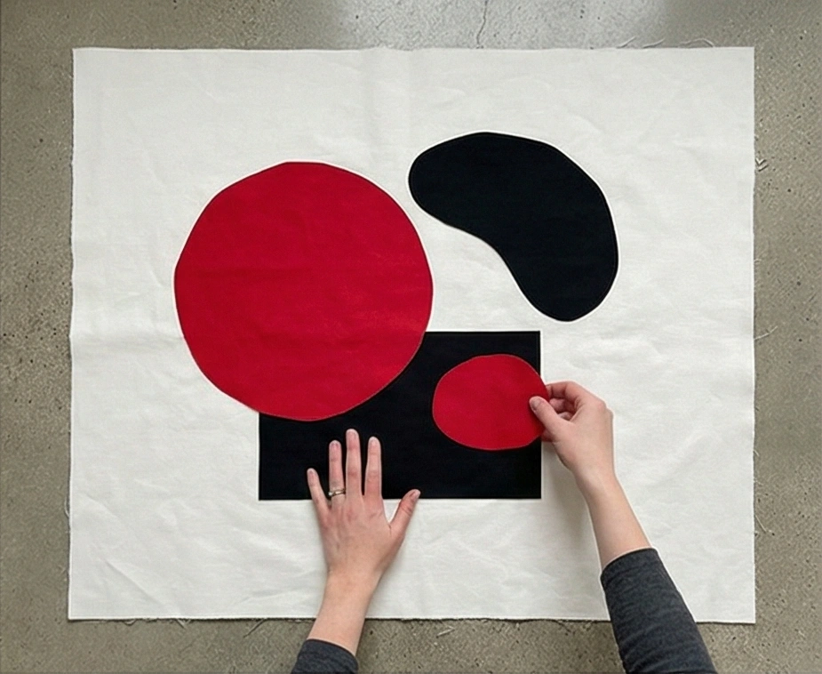 Abstract Textile Wall Art for Open Living Spaces