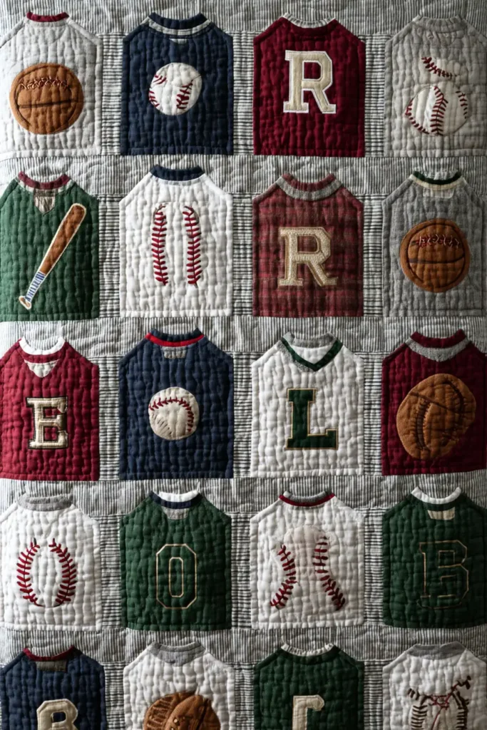 All-Star Sports Theme Quilt Patterns for Little Athletes