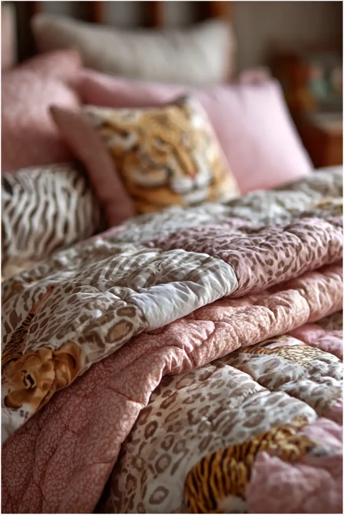 Animal Print Quilt Ideas for Everyday Girls' Bed Covers