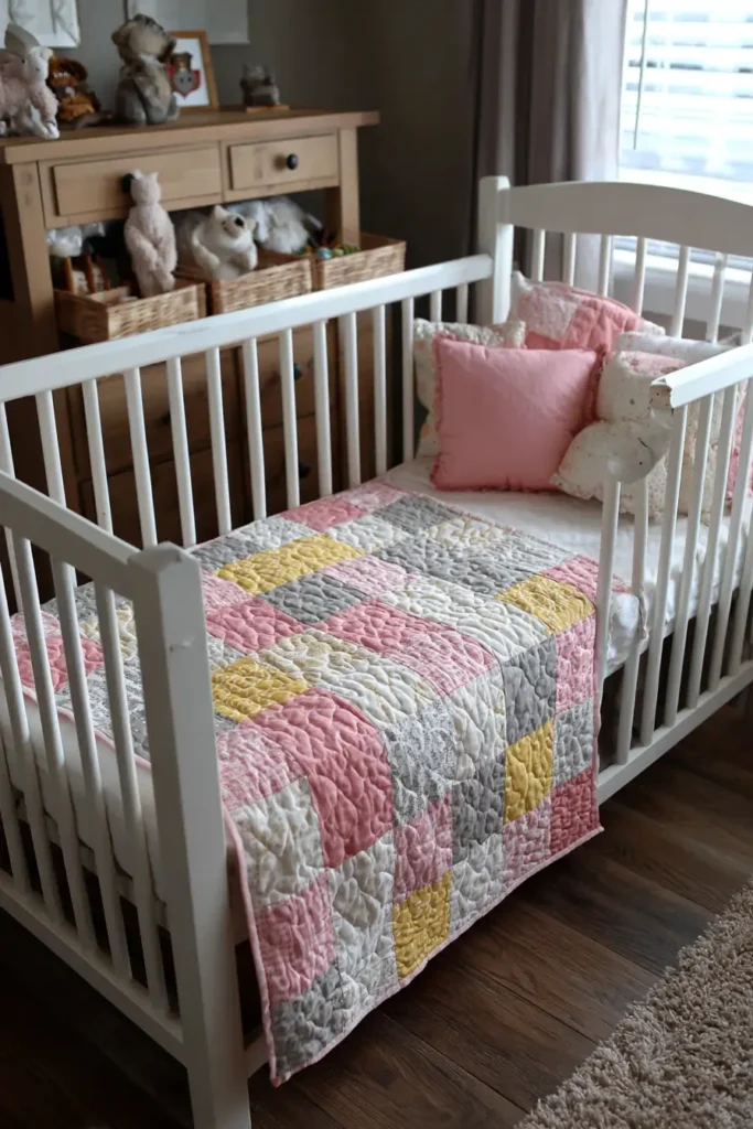 Baby Quilt Bed Runner Ideas for Soft Nursery Accents
