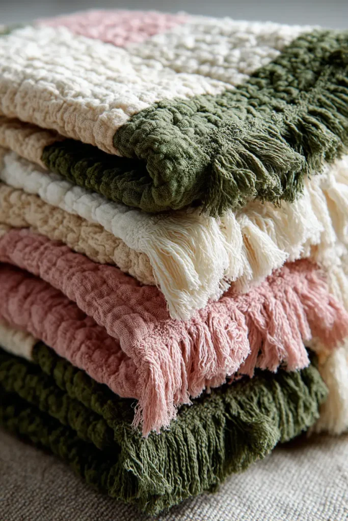 Bohemian Fringe Quilt Ideas for Cozy Girls' Bed Runners