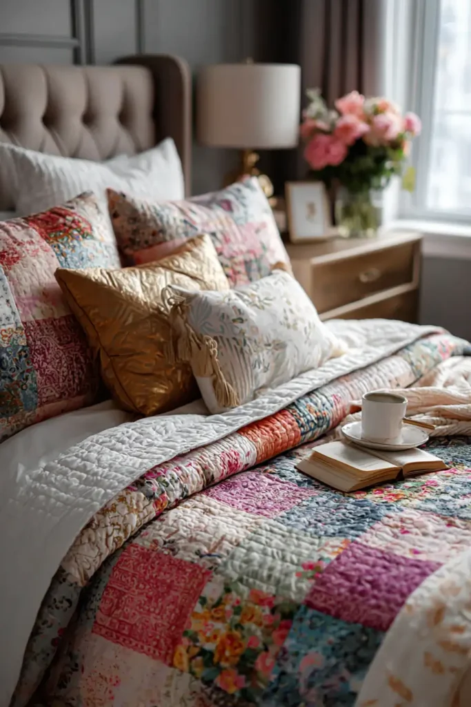 Boho Chic Patchwork Bed Covers for Stylish Teen Rooms