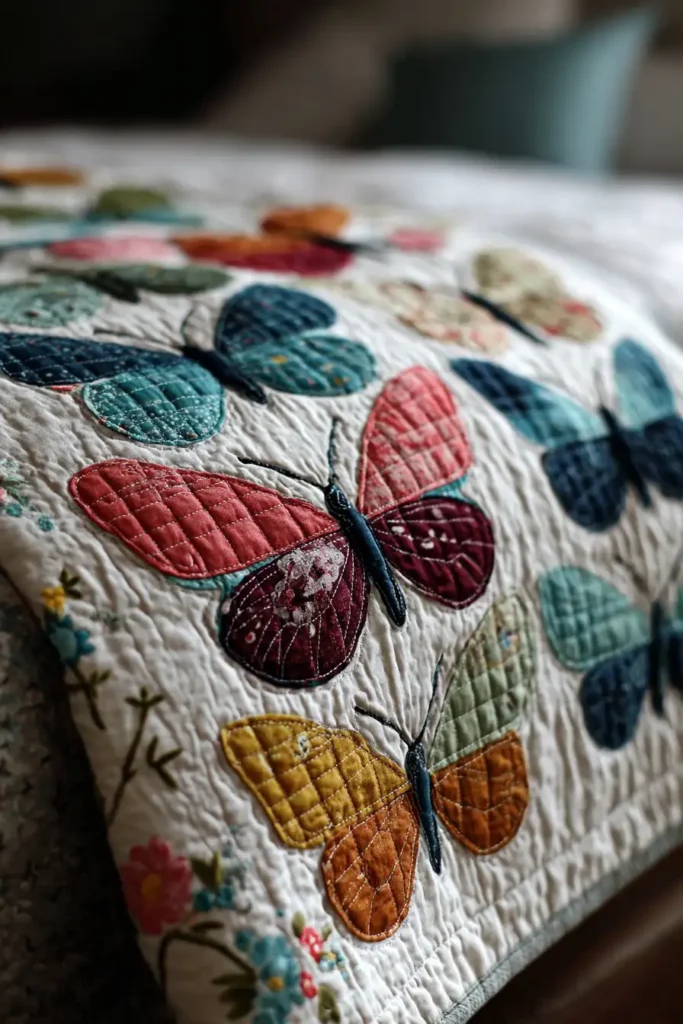 Butterfly Garden Quilt Ideas for Nature-Loving Girls
