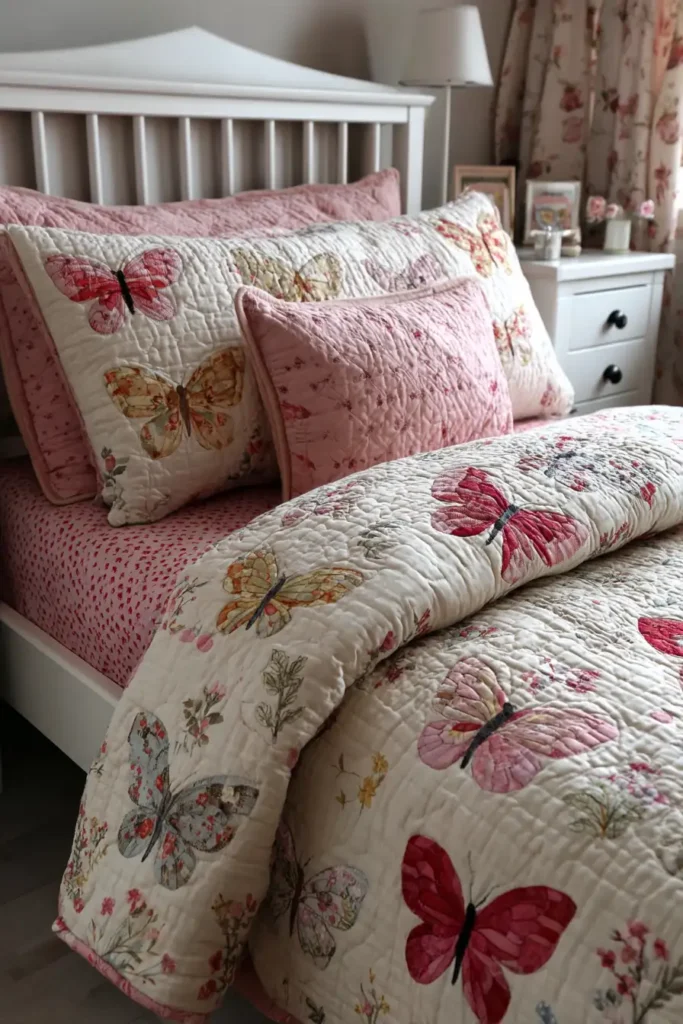 Butterfly Garden Quilt Ideas for Nature-Loving Girls