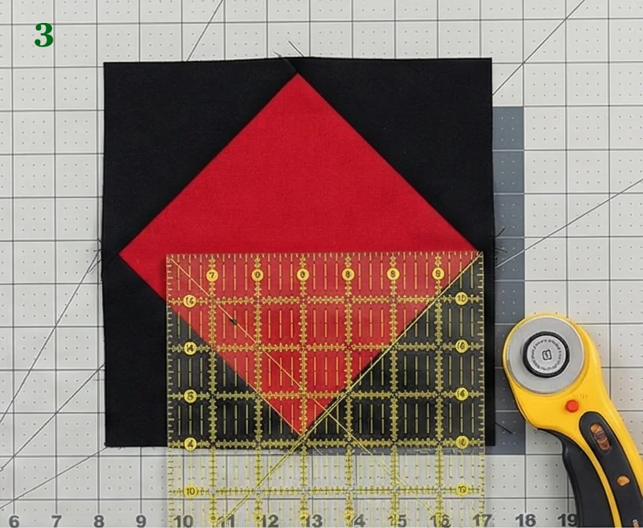 Chic Red, Black, and White Quilted Table Runners