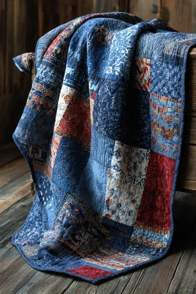 Chinese Ethnic Minority Batik-Style Quilt Patterns