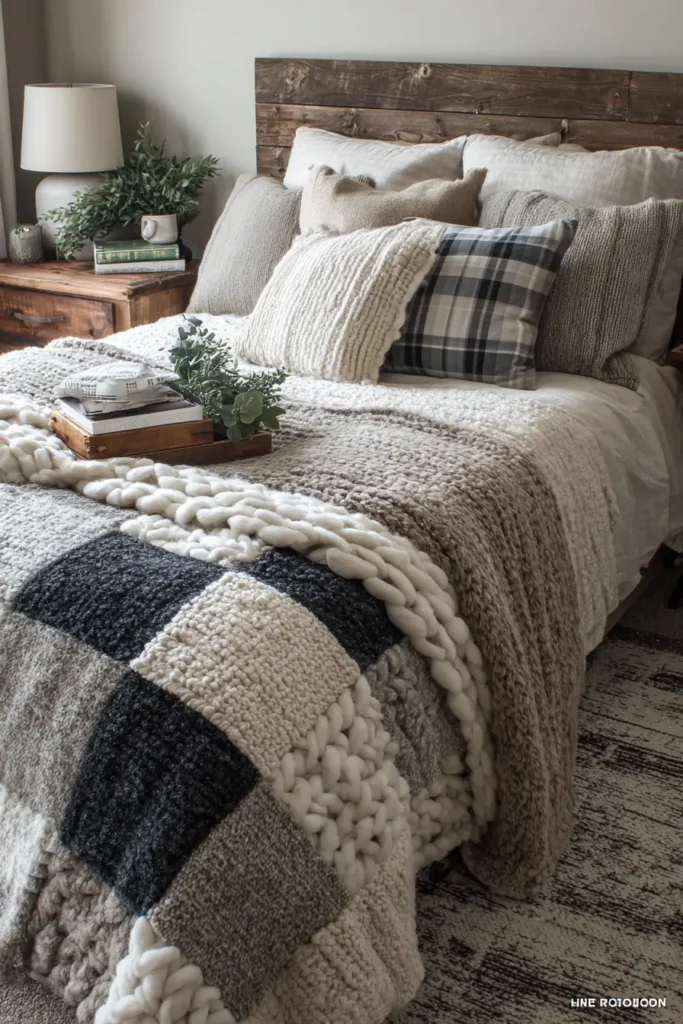 Chunky Knit-Look Quilts Using Textured Wool Batting