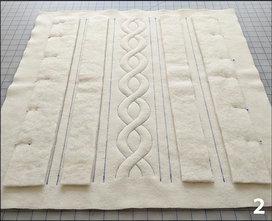 Chunky Knit-Look Quilts Using Textured Wool Batting