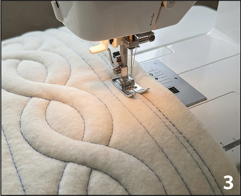 Chunky Knit-Look Quilts Using Textured Wool Batting