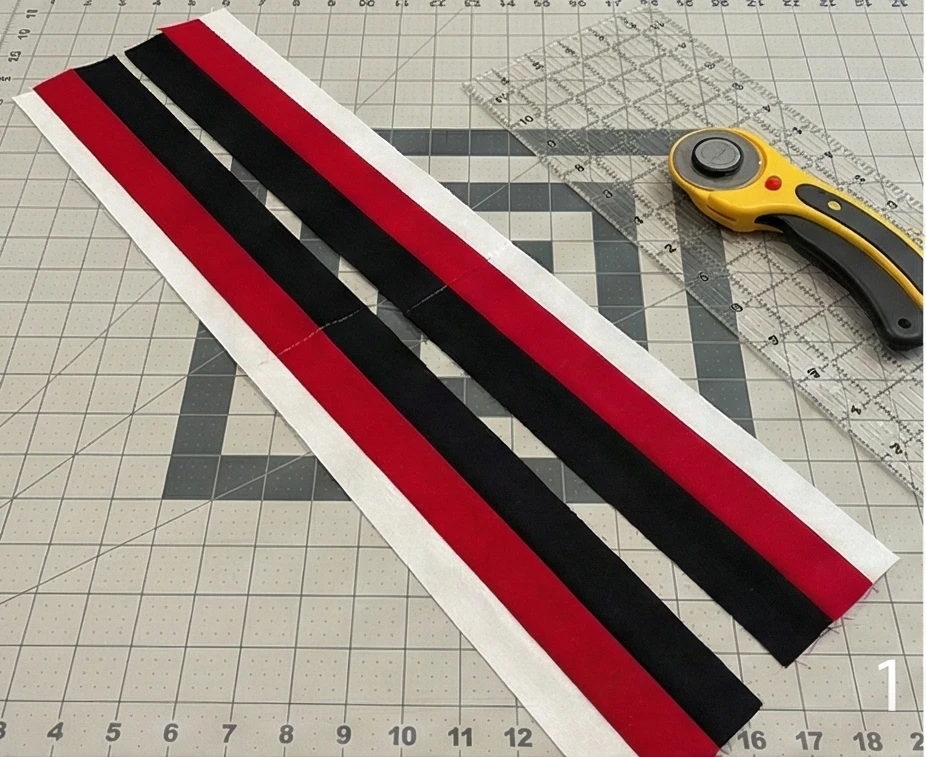 Classic Red, Black, and White Patchwork Quilts for Living Cum Dining Rooms