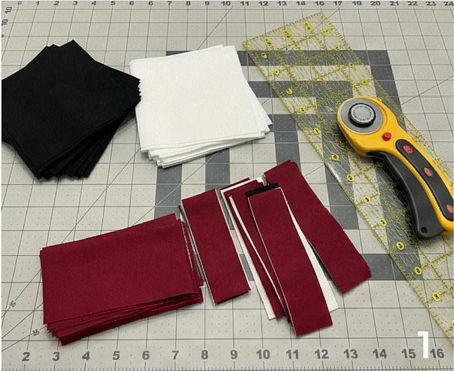 Cohesive Red, Black, and White Table Runner and Pillow Sets