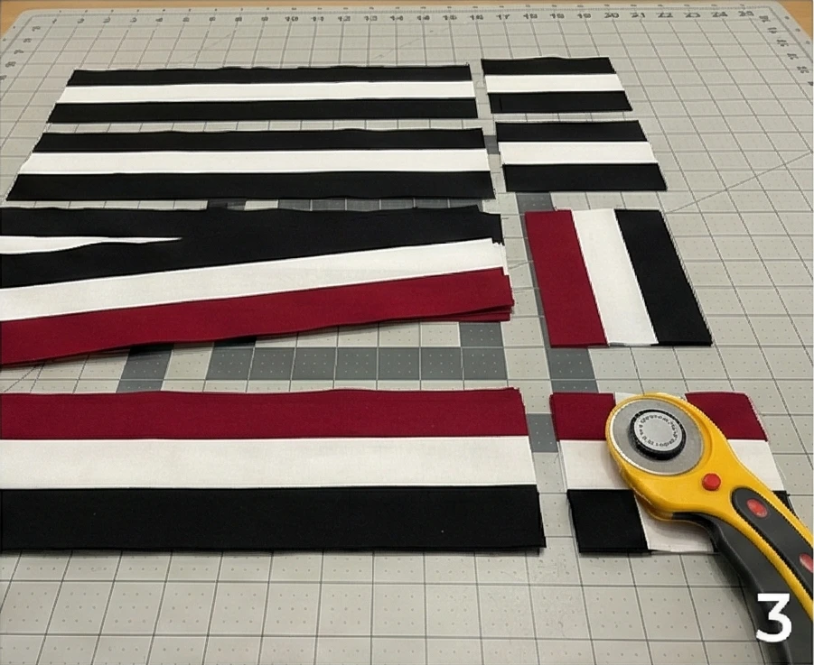 Cohesive Red, Black, and White Table Runner and Pillow Sets