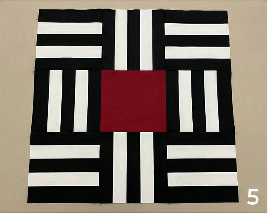 Cohesive Red, Black, and White Table Runner and Pillow Sets