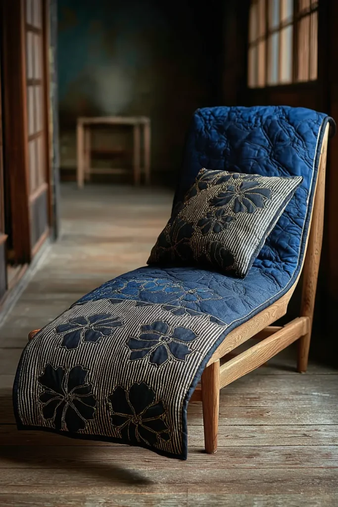 Comfortable Shonai Quilt Design for Lounge Chairs