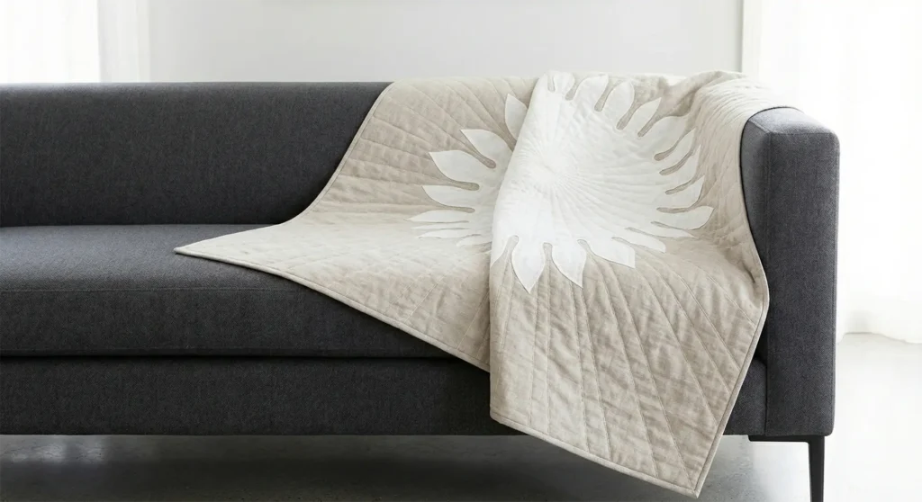 Contemporary Hawaiian Quilt Designs for Minimalist Spaces