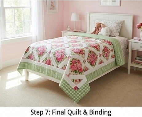 Cozy Floral Quilt Patterns for Girls' Comfortable Bedrooms
