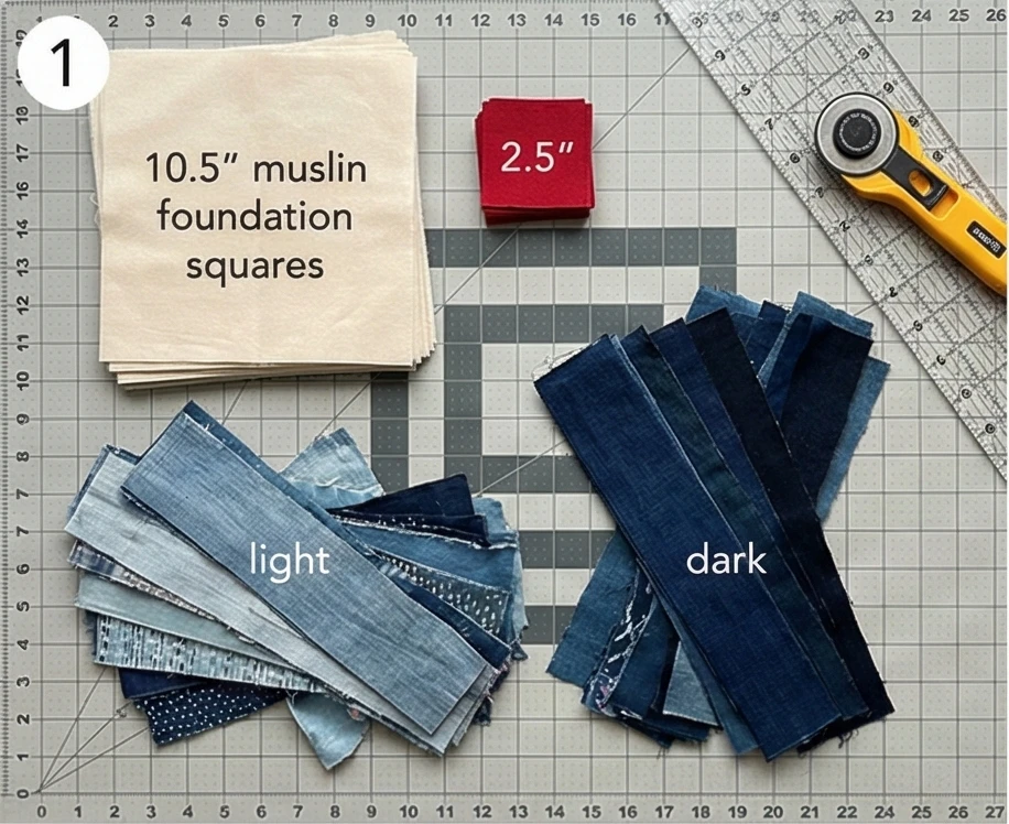 Cozy Indigo Boro Patchwork Sofa Throws