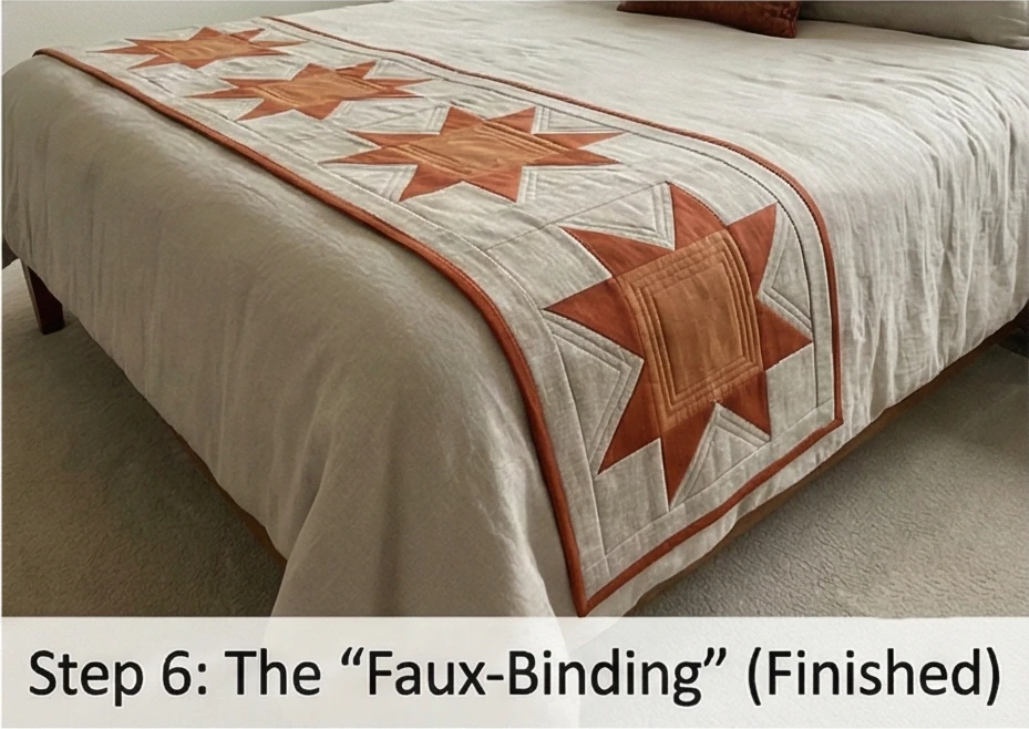 Cozy Sawtooth Star Bed Runners for a Splash of Style
