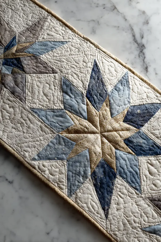 Cozy Sawtooth Star Bed Runners for a Splash of Style