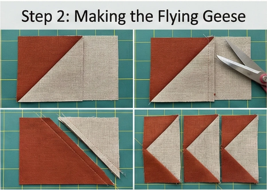 Cozy Sawtooth Star Bed Runners for a Splash of Style